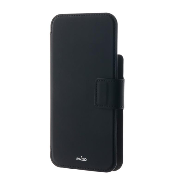 Etui Do iPhone 15 Plus / 14 Plus / 12 Pro Max Puro Folio MagSafe Case Czarny