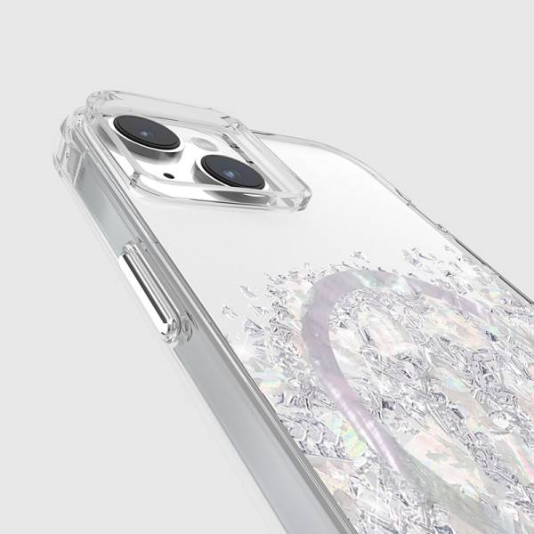 Etui Do iPhone 15 Plus Zdobione Masą Perłową Case-Mate Karat MagSafe Przezroczysty