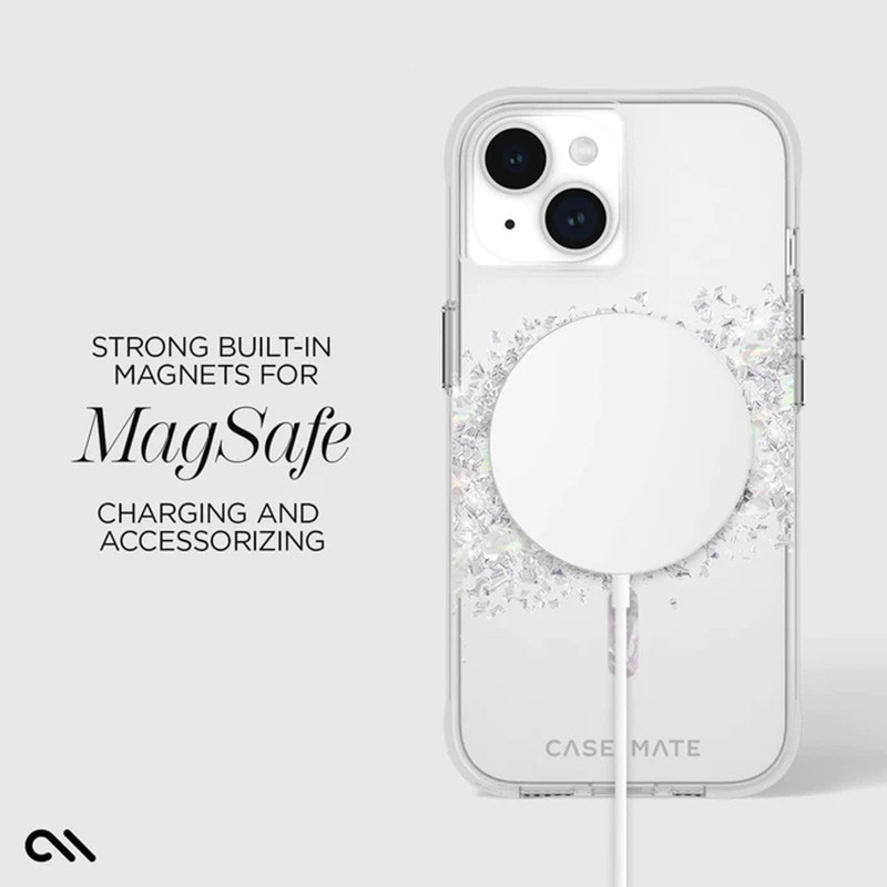 Etui Do iPhone 15 Plus Zdobione Masą Perłową...