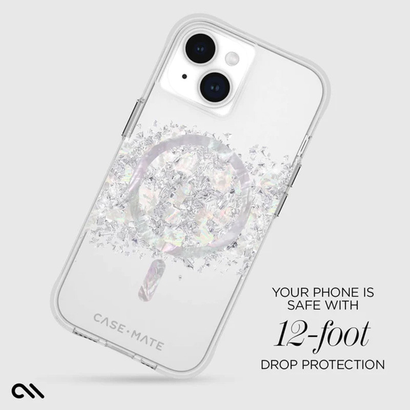 Etui Do iPhone 15 Plus Zdobione Masą Perłową...