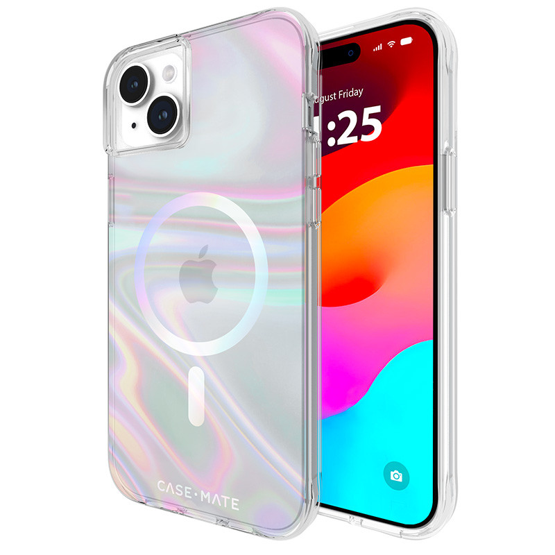 Etui Do iPhone 15 Plus Case-Mate Soap Bubble MagSafe Przezroczysty