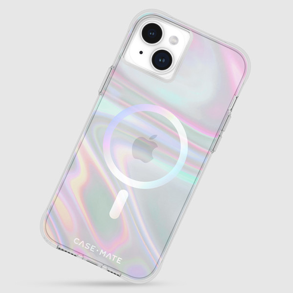 Etui Do iPhone 15 Plus Case-Mate Soap Bubble MagSafe Przezroczysty