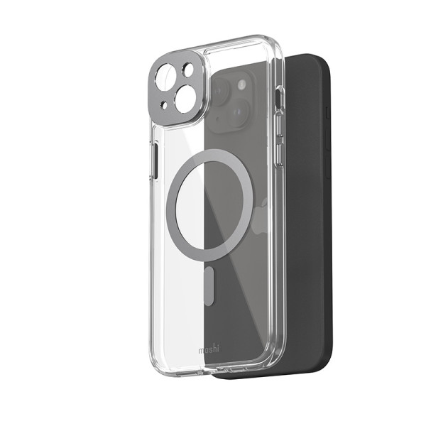 Etui Do iPhone 15 Plus Moshi Iglaze MagSafe Szary