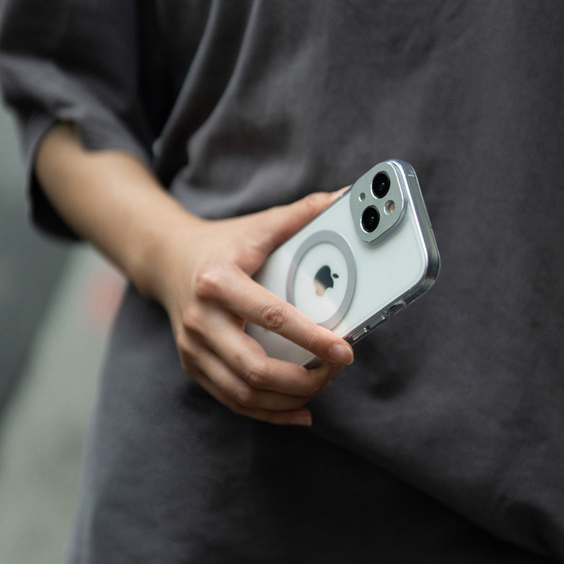Etui Do iPhone 15 Plus Moshi Iglaze MagSafe Szary