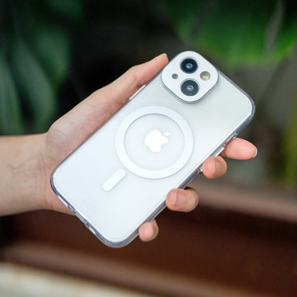 Etui Do iPhone 15 Plus Moshi Iglaze MagSafe Srebrny