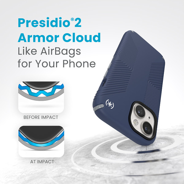 Etui Do iPhone 15 / iPhone 14 / iPhone 13 Speck Presidio2 Grip MagSafe Niebieski