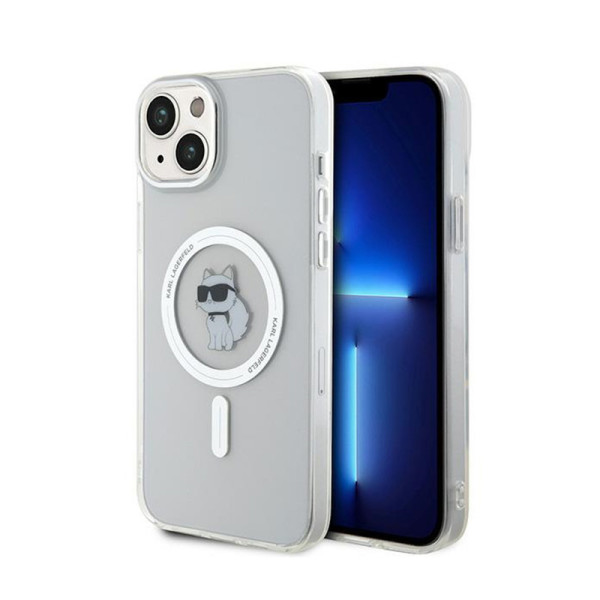Etui Do iPhone 15 Plus Karl Lagerfeld Iml Choupette MagSafe Przezroczysty