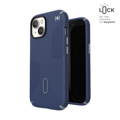 Etui Do iPhone 15 / iPhone 14 / iPhone 13 Speck Presidio2 Grip Clicklock & MagSafe Niebieski