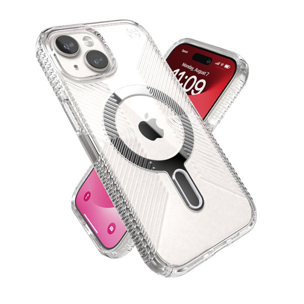 Etui Do iPhone 15 / iPhone 14 / iPhone 13 Speck Presidio Perfect-Clear Grip Clicklock & MagSafe Przezroczysty