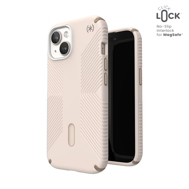 Etui Do iPhone 15 / iPhone 14 / iPhone 13 Speck Presidio2 Grip Clicklock & MagSafe Beżowy