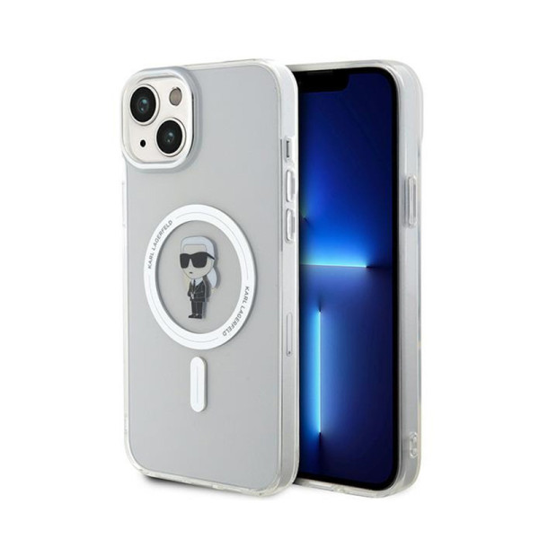 Etui Do iPhone 15 Plus Karl Lagerfeld Iml Ikonik MagSafe Przezroczysty
