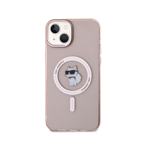 Etui Do iPhone 15 Plus Karl Lagerfeld Iml Choupette MagSafe Różowy