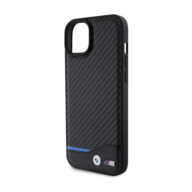 Etui Do iPhone 15 Plus BMW Leather Carbon Blue...