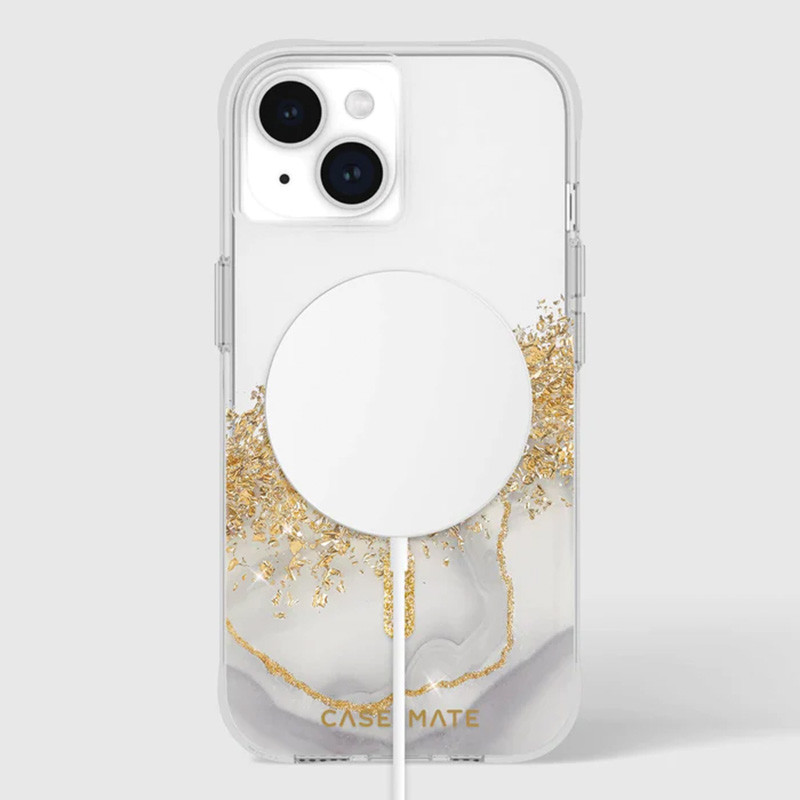 Etui Do iPhone 15 Zdobione Złotem Case-Mate...