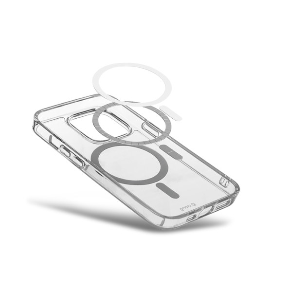 Etui Do iPhone 15 MagSafe Crong Clear Mag Cover Przezroczysty