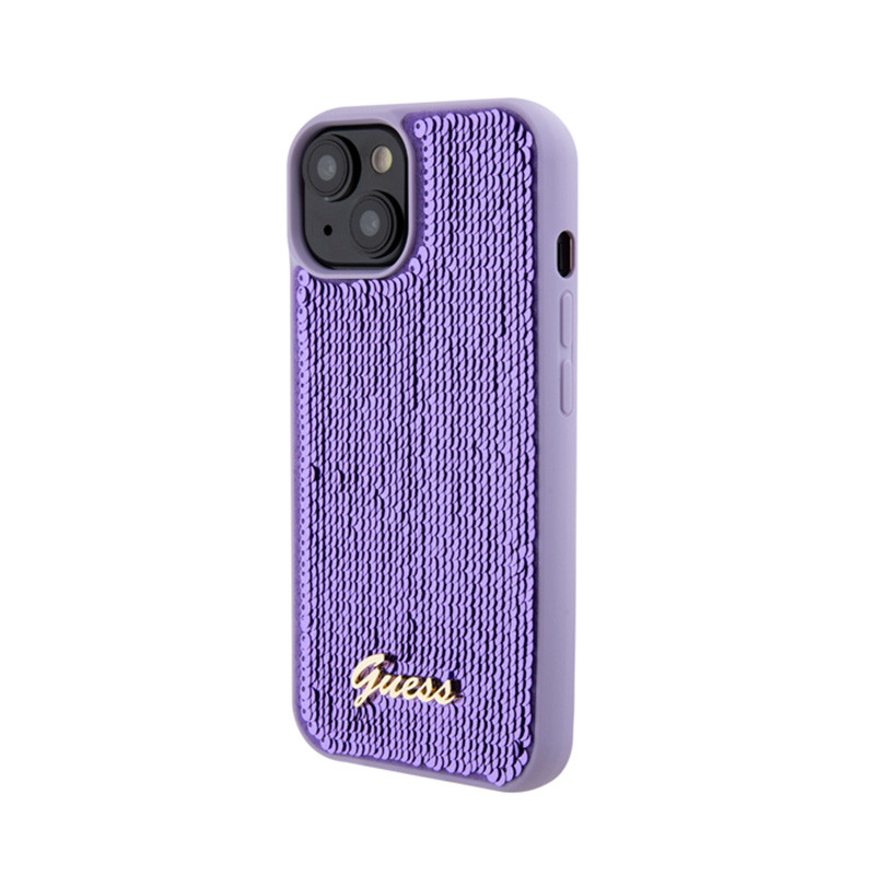 Etui Do iPhone 15 Guess Sequin Script Metal...