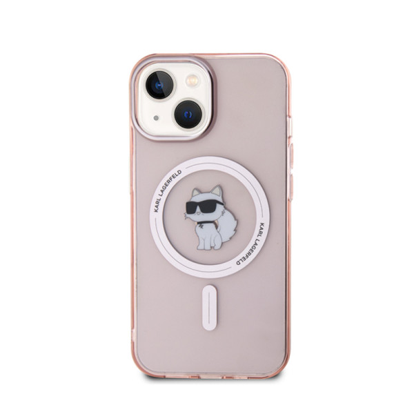 Etui Do iPhone 15 Karl Lagerfeld Iml Choupette MagSafe Różowy