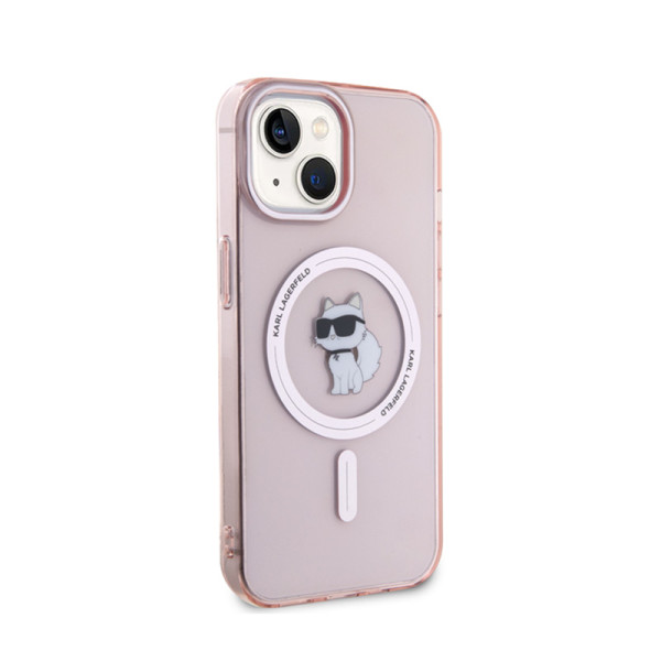 Etui Do iPhone 15 Karl Lagerfeld Iml Choupette MagSafe Różowy