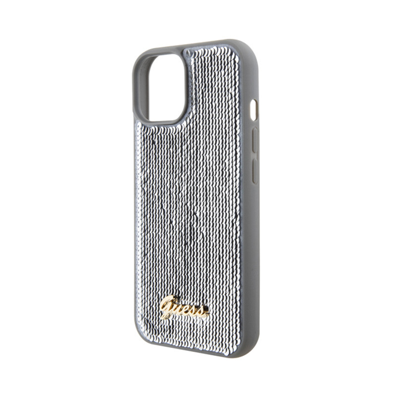 Etui Do iPhone 15 Guess Sequin Script Metal...