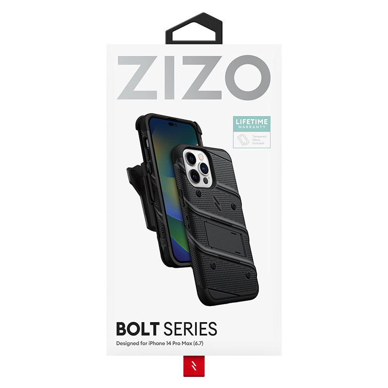Etui Pancerne Do iPhone 14 Pro Max Ze Szkłem 9H...