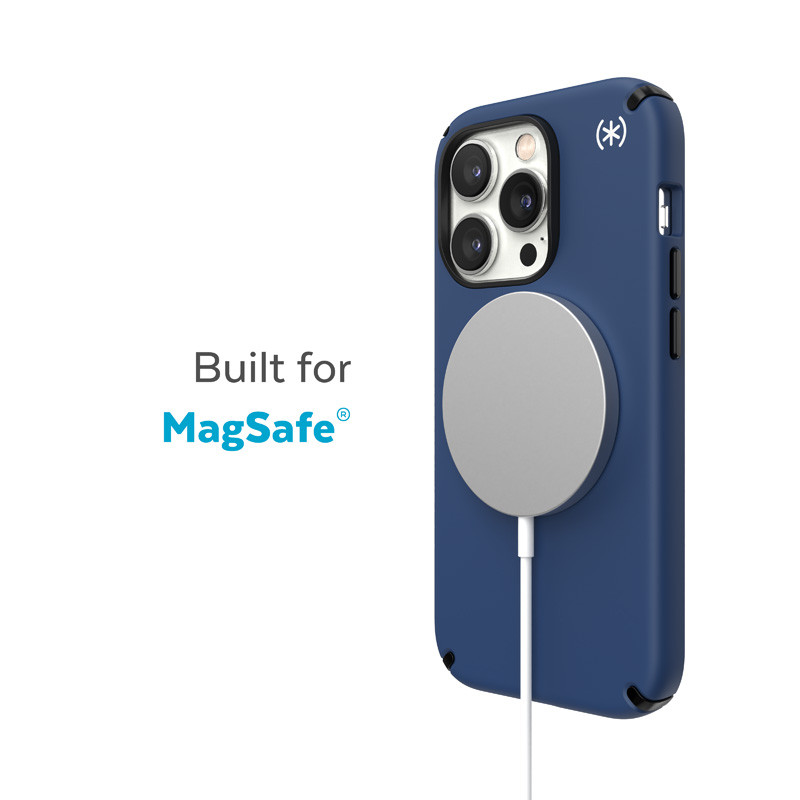 Etui Antybakteryjne Do iPhone 14 Pro Max Speck Presidio2 Pro MagSafe Niebieski