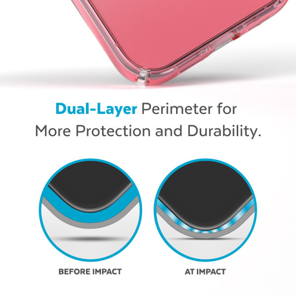 Etui Do iPhone 14 Pro Max Z Powłoką Microban Speck Presidio Perfect-Clear + Ombre Przezroczysty