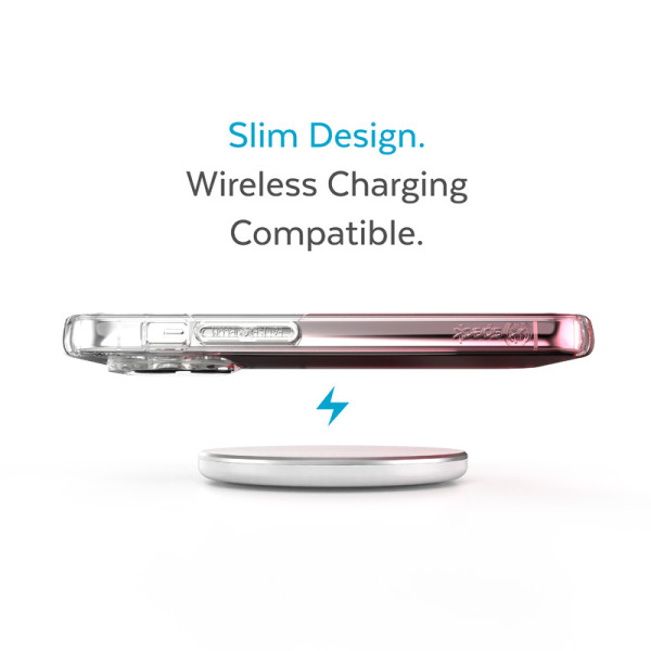 Etui Do iPhone 14 Pro Max Z Powłoką Microban Speck Presidio Perfect-Clear + Ombre Przezroczysty