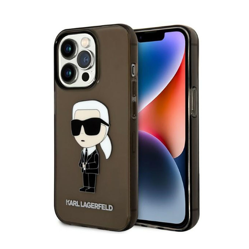 Etui Do iPhone 14 Pro Max Karl Lagerfeld Iml NFT Ikonik Czarny