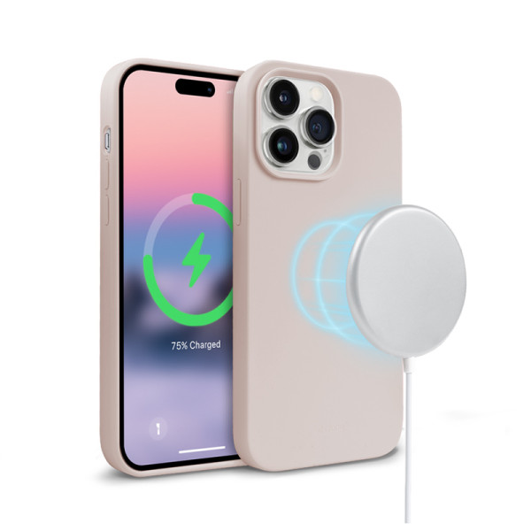 Etui Do iPhone 14 Pro Max MagSafe Crong Color Cover Magnetic Różowy
