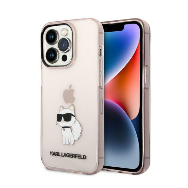 Etui Do iPhone 14 Pro Max Karl Lagerfeld Iml NFT Choupette Różowy