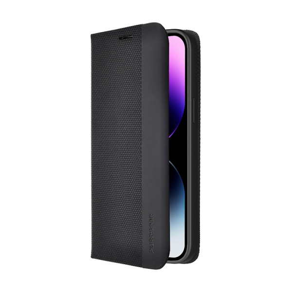 Etui Z Klapką Do iPhone 14 Pro Max PureGear Wallet Series Czarny