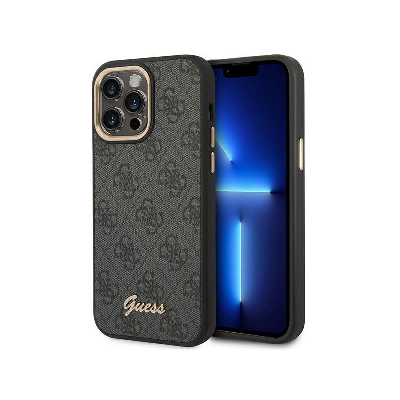 Etui Do iPhone 14 Pro Max Guess 4G Metal Camera Outline Case Czarny