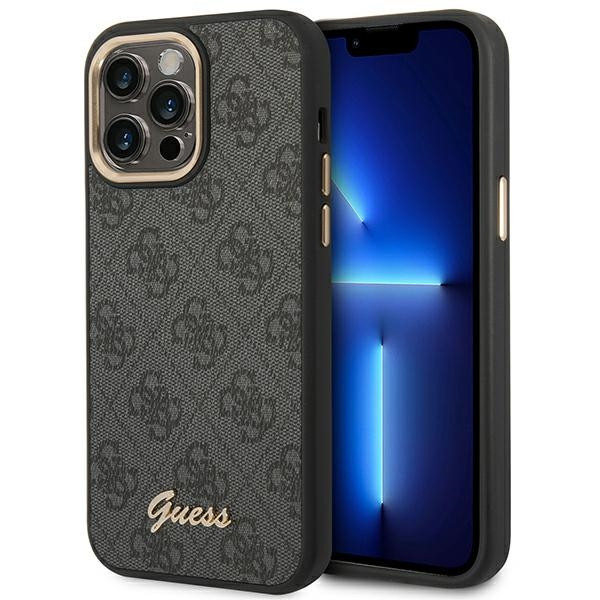 Etui Do iPhone 14 Pro Max Guess 4G Metal Camera Outline Case Czarny