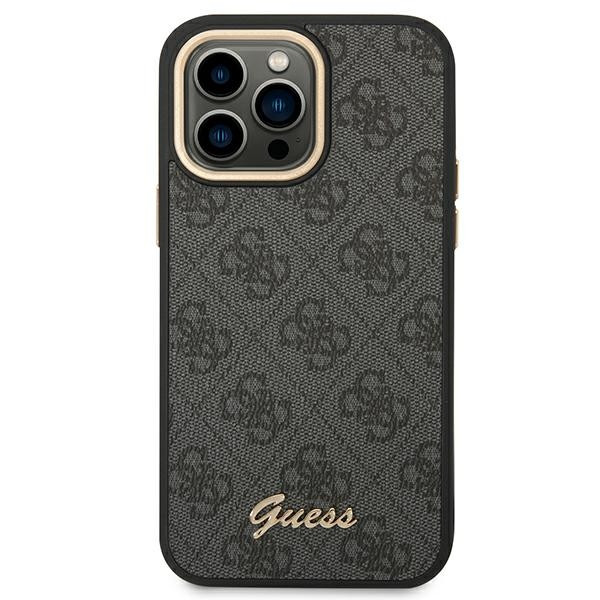 Etui Do iPhone 14 Pro Max Guess 4G Metal Camera Outline Case Czarny