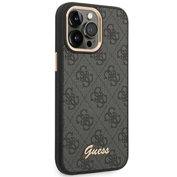 Etui Do iPhone 14 Pro Max Guess 4G Metal Camera Outline Case Czarny