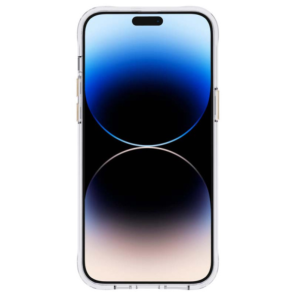 Etui Do iPhone 14 Pro Max Zdobione Masą Perłową Case-Mate Pearl Stripes MagSafe Biały