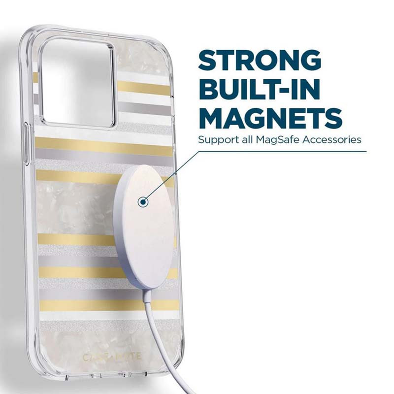 Etui Do iPhone 14 Pro Max Zdobione Masą Perłową...