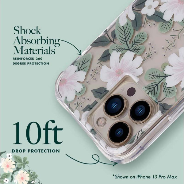 Etui Do iPhone 14 Pro Max Rifle Paper Clear Przezroczysty