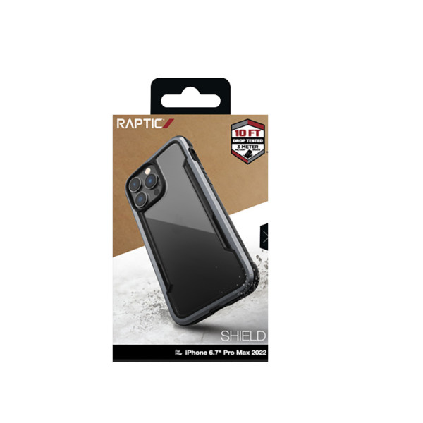 Etui Aluminiowe Do iPhone 14 Pro Max ( Drop-Tested 3M ) X-Doria Raptic Shield Czarny