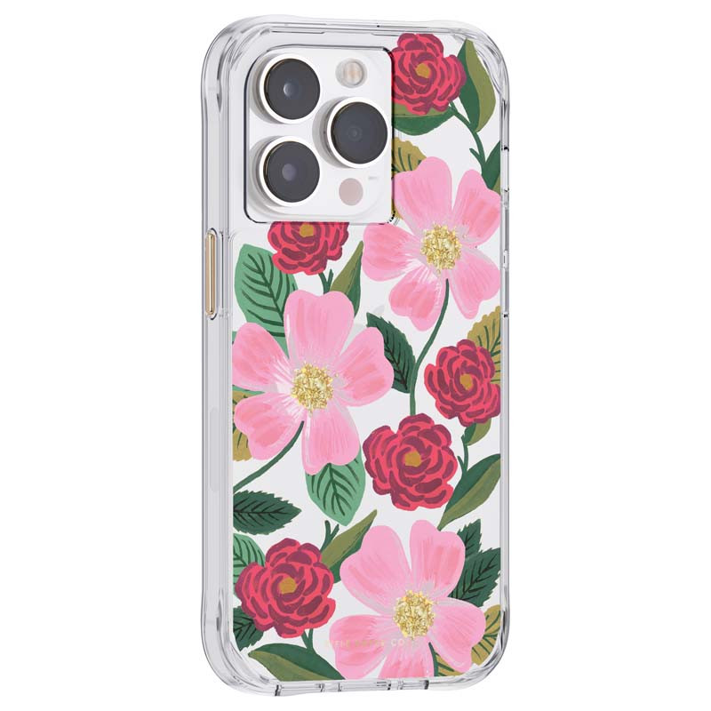 Etui Do iPhone 14 Pro Max Zdobione Złotem Rifle...