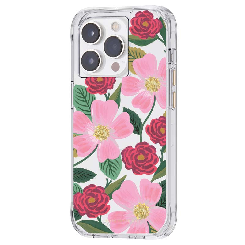 Etui Do iPhone 14 Pro Max Zdobione Złotem Rifle...