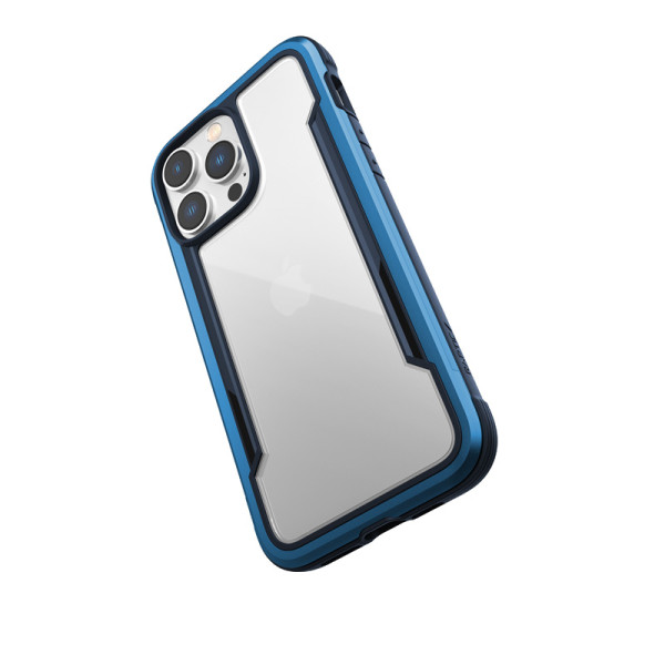 Etui Aluminiowe Do iPhone 14 Pro Max ( Drop-Tested 3M ) X-Doria Raptic Shield Niebieski