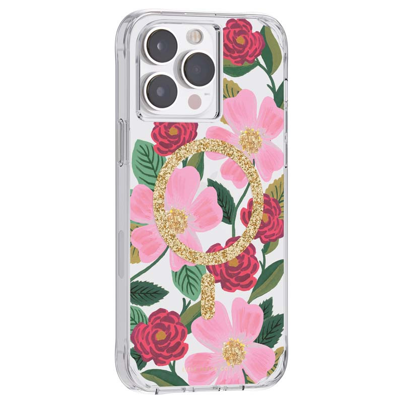 Etui Do iPhone 14 Pro Max Zdobione Złotem Rifle...