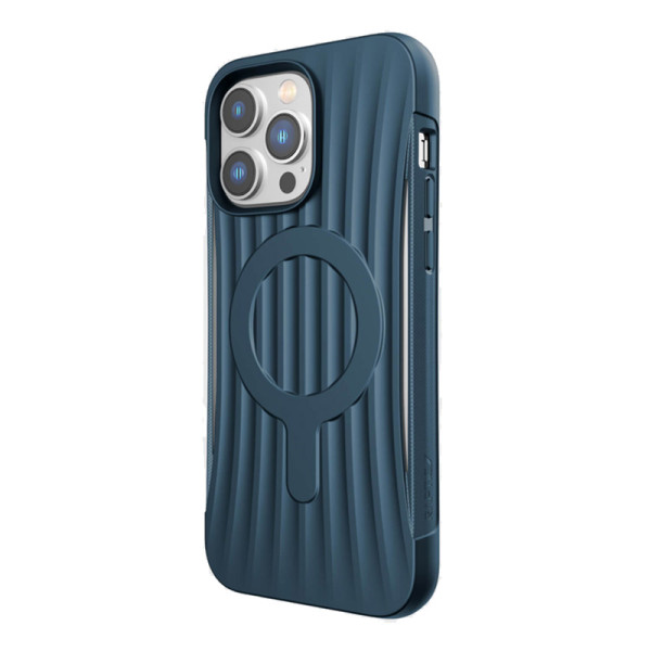Etui Biodegradowalne Do iPhone 14 Pro Max ( Drop-Tested 3M ) X-Doria Raptic Clutch MagSafe Niebieski