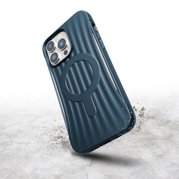 Etui Biodegradowalne Do iPhone 14 Pro Max ( Drop-Tested 3M ) X-Doria Raptic Clutch MagSafe Niebieski