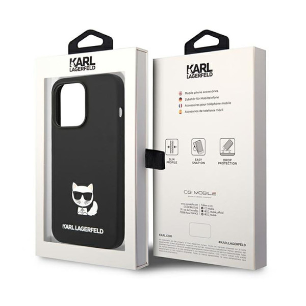 Etui Do iPhone 14 Pro Max Karl Lagerfeld Choupette Body Czarny