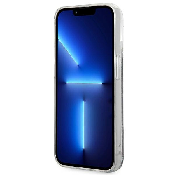 Etui Do iPhone 14 Pro Max Karl Lagerfeld Monogram Liquid Glitter Czarny