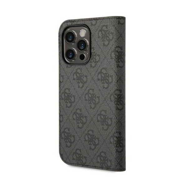 Etui Do iPhone 14 Pro Max Guess 4G Metal Camera Outline Booktype Case Czarny