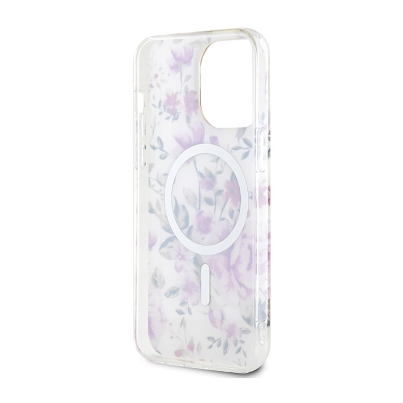 Etui Do iPhone 14 Pro Max Guess Flower MagSafe...