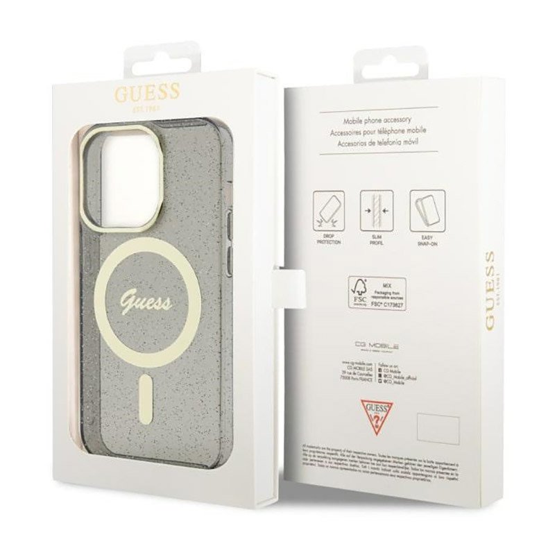 Etui Do iPhone 14 Pro Max Guess Glitter Gold...